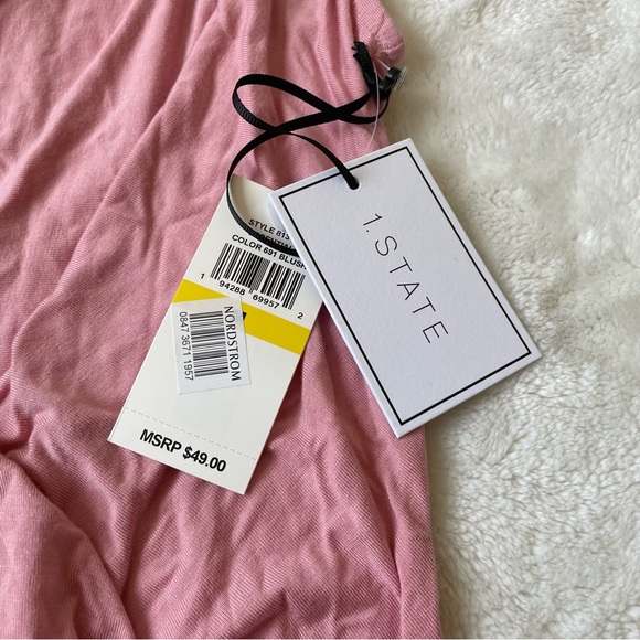 1. State Blush Pink Sleeveless Blouse size M NWT - Picture 5 of 8